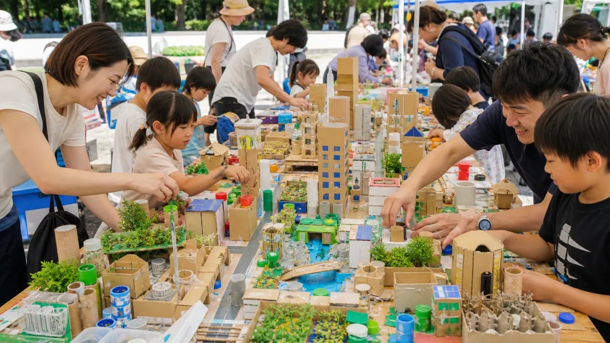 廃材でつくろう！100年後の『未来のまち』