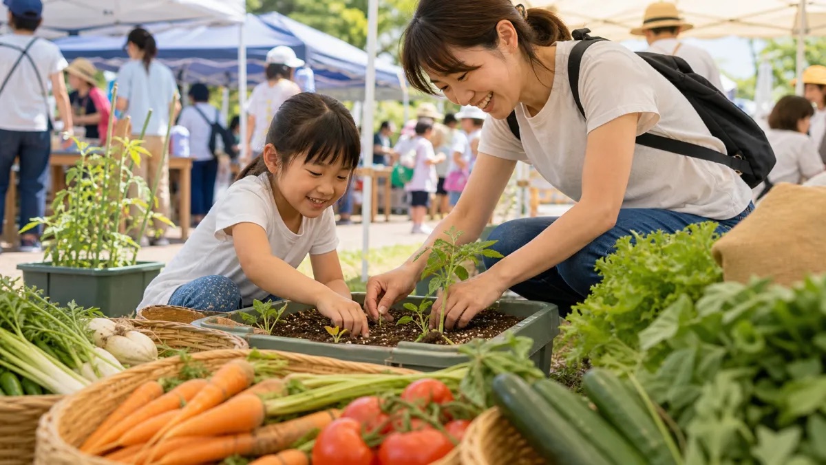 ミニ農業体験！野菜のひみつ