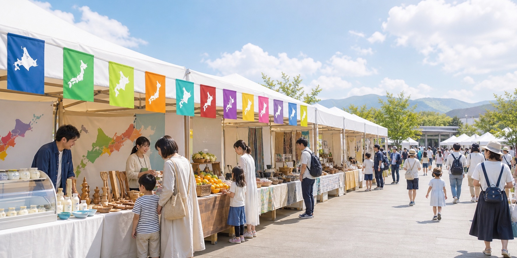 全国のご当地体験ブース