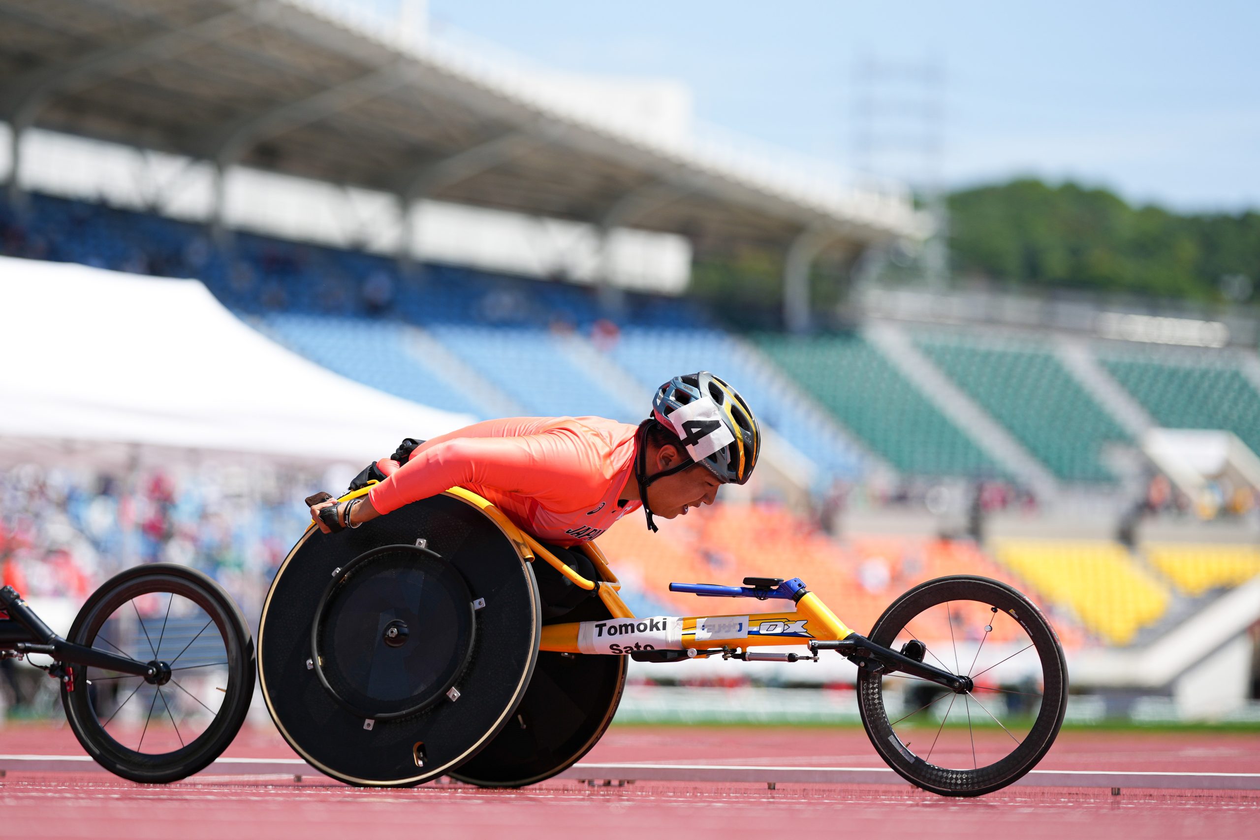 佐藤友祈/Tomoki Sato (JPN),
MAY 25, 2024 - Athletics :
Kobe 2024 Para Athletics World Championships
Men's 1500m T52 Final
at Kobe Universiade Memorial Stadium in Hyogo, Japan.
(Photo by AFLO SPORT)